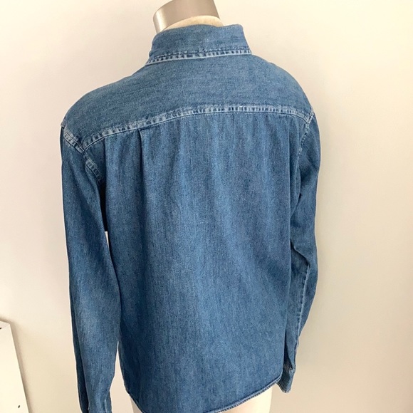 Sportsgirl Tops Vintage Katies Retro Denim Shirt With Pearl Press